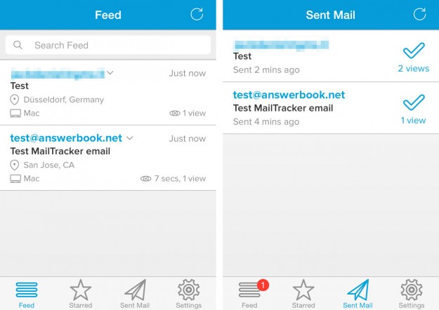 MailTracker (Screenshot)